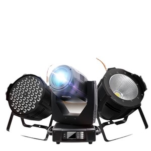 Ensemble d'éclairage de scène Jiechuang 3 en 1, projecteur LED à tête mobile pour scène de danse, studio, bar, KTV, utilisation en intérieur - Product Image 1