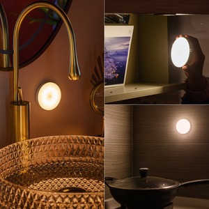 Lampu LED Genggam Tanpa Kabel Isi Ulang dengan Sensor Gerak untuk Lemari Pakaian Lampu Magnet Kamar Tidur Baterai AAA - Product Image 5