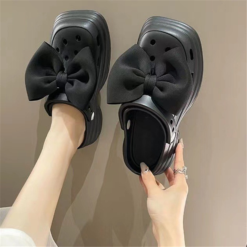 Square Toes Women Garden Shoes EVA Girls Shoes Flat Comfort Platform Clogs Slippers