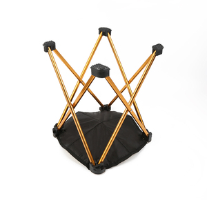 Vente directe usine – Tabouret carré pliable portable en alliage d'aluminium et tissu Oxford, capacité 80 kg, idéal pour le camping et les parcs - Product Image 6
