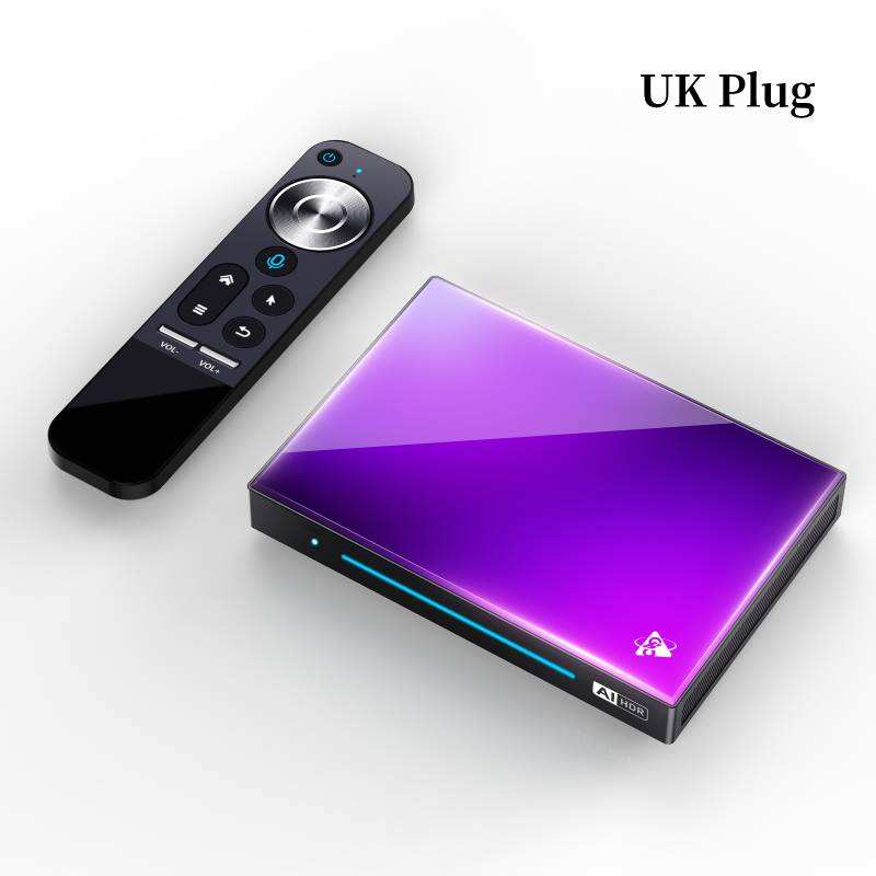 Enchufe morado del Reino Unido