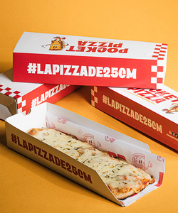 Caja de Pizza Coreana de 25 cm, Caja de Pizza Rectangular con Cajón Deslizable Impresa Personalizada, Caja de Cartón para Llevar Tacos y Sushi - Product Image 5