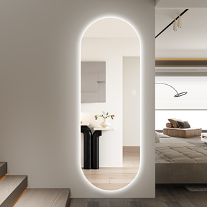 Espejo inteligente LED ovalado moderno al por mayor de fábrica con Sensor táctil, pasillo, baño, tienda de ropa, peluquería, espejo de pared LED - Product Image 3