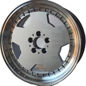 Jantes en alliage d'aluminium de 17 pouces et 18 pouces, design concave de 30 mm, finition argentée vintage, neuves, pour <span class=keywords><strong>Mercedes</strong></span> W121 W124 W126 <span class=keywords><strong>W129</strong></span> 140 modèles - Product Image 3