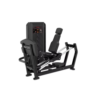 Máquina de prensa de piernas sentado con carga de placas para gimnasio, equipo de fitness para entrenamiento de fuerza de piernas - Product Image 1