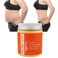 Crème Amincissante Bio Naturelle Chauffante Brûle-Graisse Best-Seller pour la Taille et le Ventre, Élimination de la Cellulite, Raffermissante et Tonifiante Musculaire
