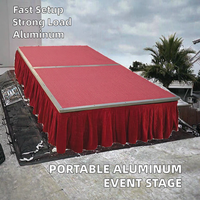 Plateforme de scène portable en aluminium, podium modulaire pour événements, estrade de concert en plein air, assemblage rapide pour spectacles