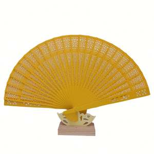 Ventilador de mano de fábrica, abanicos de mano de madera grabados personalizados, abanico de mano de boda plegable, mango de madera - Product Image 6