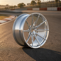 Jantes forgées personnalisées concaves chromées brossées, légères, de course, pour BMW M3 M4 F90 Mustang GTR AMG Corvette Supra VS5RS