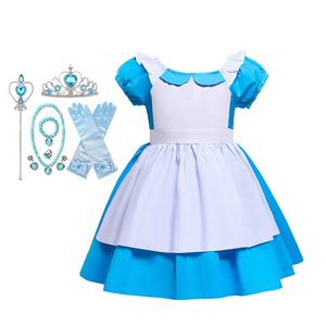 Filles <span class=keywords><strong>Alice</strong></span> Costume pays des merveilles film enfants carnaval princesse Cosplay Tutu robe enfants Halloween fête d'anniversaire Lolita vêtements - Product Image 1