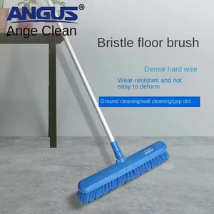 Brosse à récurer le <span class=keywords><strong>sol</strong></span> à tête plate avec manche en aluminium et poils en PP, <span class=keywords><strong>balai</strong></span> à pousser de haute qualité <span class=keywords><strong>pour</strong></span> la maison - Product Image 2
