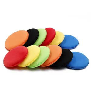 New Arrival 12pcs Soft Microfiber Cheap Car Vehicle Care Wax Polish Sponge Small Free Customized Car Detailing EVA Foam