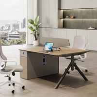 Nouveaux bureaux de direction modernes en bois de luxe, postes de travail modulaires, cloisons de bureau à combinaison libre pour villa