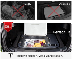 Accessoires de <span class=keywords><strong>camping</strong></span> 35L réfrigérateurs de voiture 12/24 V DC réfrigérateur congélateur portable avec contrôle APP pour Tesla Model y - Product Image 5