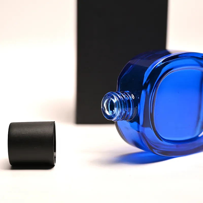 Private Label 50ml Refillable Glass Bottles For Fragrance Screw Top Amber Perfume Refill Bottle
