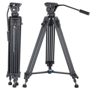 <strong>Professional</strong> Carbon Fiber Video <strong>Tripod</strong> DSLR Camera Heavy Duty <strong>Tripod</strong> With Fluid Pan Head High Load 15kg Wholesale - Product Image 1