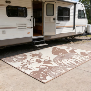 Tapis de pique-nique réutilisable facile à nettoyer en plastique PP, tapis de camping extérieur - Product Image 1