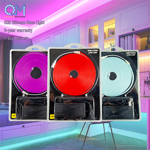 Tira de Luz LED de Neón de 5 Metros, 12V, Letreros Flexibles de Neón, Tiras de Luz Flexibles de Neón, Venta al Por Mayor de Fábrica QM - Product Image 1