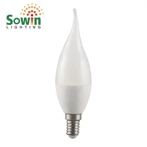 Пластиковый алюминий. C37L лампа 2700k 4100k 6000k китайская фабрика, белая светодиодная лампа E27 E26 E14 B22 B15, лампа с круглым светом