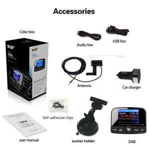 Tốt nhất người bán 2.4 inch TFT Màn hình màu RDS thoa kỹ thuật số radio Receiver trong xe thoa + Adapter - Product Image 6