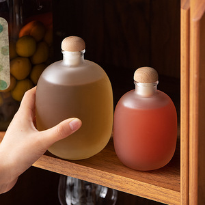 Bouteilles en verre transparentes/dépolies <span class=keywords><strong>de</strong></span> 100 ml, 250 ml, 500 ml pour vin <span class=keywords><strong>de</strong></span> fruits, spiritueux, vodka, gin, <span class=keywords><strong>rhum</strong></span>, avec bouchon – Prix réduit - Product Image 3