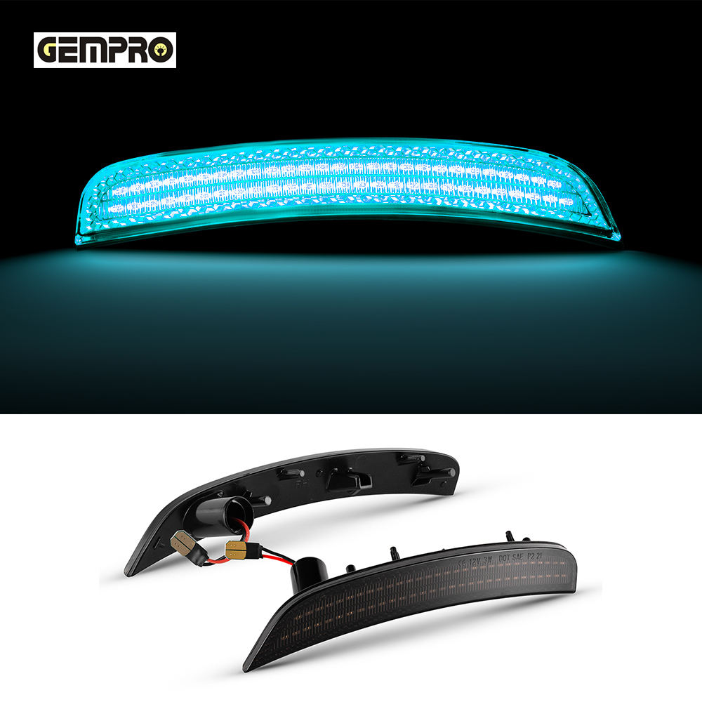 Avant arrière: bleu glace