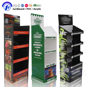 ขาตั้งโชว์สินค้าแบบพับได้ 3 ชั้น เคลือบ UV สำหรับโฆษณา วางบนพื้น สำหรับแสดงเครื่องดื่ม ขวดวิสกี้ ทำจากกระดาษแข็ง - Product Image 1