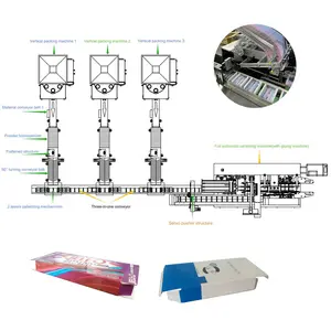 Assorbenti sanitari completamente automatici macchina per inscatolare scatole di carta macchina per imballare industrie chimiche alimentari impianti di produzione