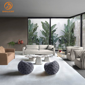 Conjunto de sofás y loveseat de terciopelo para dormir, sofás reclinables personalizados <span class=keywords><strong>en</strong></span> forma de <span class=keywords><strong>l</strong></span> de gran tamaño, color gris y marrón, muebles de ocio - Product Image 6