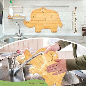 Planche à découper en bambou en forme d'éléphant pour enfants, créative et portable, pour <span class=keywords><strong>la</strong></span> <span class=keywords><strong>cuisine</strong></span> et les fruits - Product Image 3