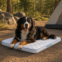 Matelas pour chien d'extérieur Campsite Golden Hour, mousse et ressorts ensachés, support multicouche pour chiens extra-larges, lit pour animaux de compagnie OEM