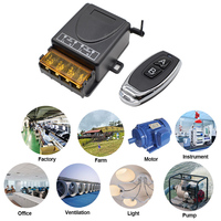 Interrupteur à distance RF 433Mhz AC 220V 110V 85-250V 1CH 30A Relais Récepteur Émetteur pour Lumière Pompe à Eau Garage