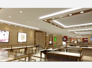 Vetrina Espositiva di Lusso per <span class=keywords><strong>Gioielleria</strong></span> e Bancone con Illuminazione, Design d'Interni per Negozio di Gioielli con Armadietti - Product Image 3
