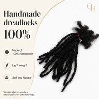 Extensions de dreadlocks 100% cheveux humains Remy, type Inter Locs au crochet, 0,8 cm, 8-24 pouces, Noir Naturel, style Caraïbes Rasta, pour salon, vente en gros, 18Y