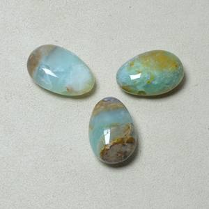 Miss Stone Men Custom 30mm Tear Drop Anden Blue Opal COLLAR COLGANTE para Show - Product Image 2