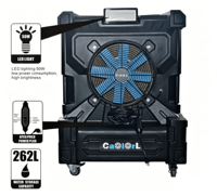 Refroidisseur d'air industriel robuste, fort débit d'air, grand réservoir d'eau, ventilateur durable, refroidissement d'usine, ETL CE SAA