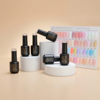 Base coat en caoutchouc UV/LED 40 couleurs, très populaire, OEM/ODM, pour une protection élevée des ongles, avec étiquette privée YouGel