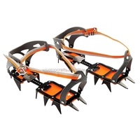 Marque acier anti-dérapant 10 dents glace neige escalade chaussure Spike Grip chaîne Crampon taquet marche taquet glace pince anti-dérapant Spike