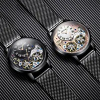 AILANG 8821 Montre-bracelet mécanique automatique pour homme avec boîte, montres en acier inoxydable, marques de montres de luxe pour les patrons