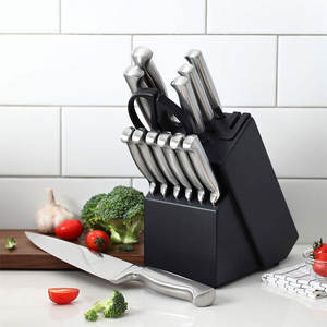 Juego De Cuchillos <span class=keywords><strong>Para</strong></span> <span class=keywords><strong>Chef</strong></span>, conjunto profesional De Cuchillos De cocina De acero inoxidable con bloque, 7/14 Uds. - Product Image 4