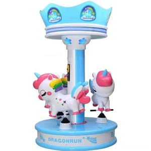 Công viên giải trí ngoài trời quay ngựa Máy trò chơi Carousel thiết bị giải trí hoạt động bằng đồng xu cho trẻ em - Product Image 4