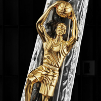 Trophée de sport personnalisé en cristal, or, argent, cuivre, gravé au laser, poli, durable, pour football, taekwondo, musique, danse