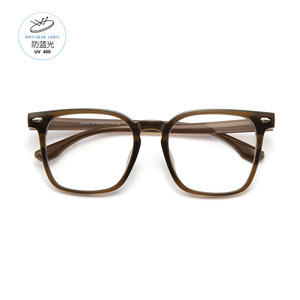 Montures de lunettes rectangulaires JF8042 anti-lumière bleue UV 400, monture complète unisexe, verres en acrylique - Product Image 1