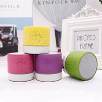 Mini altavoz de diente azul, altavoz inalámbrico, colorido LED, tarjeta TF, Subwoofer USB, columna de sonido de música MP3 portátil para PC y teléfono