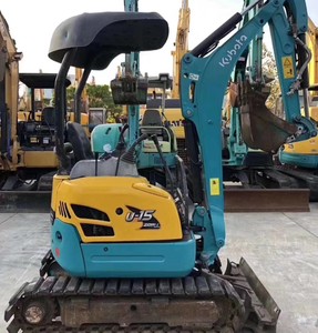 Mini-pelle Kubota U15 d'occasion de 1,5 tonne avec lame, excavatrice Kubota U15 d'occasion avec chenilles en caoutchouc en bon état - Product Image 1