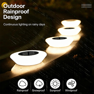 Lampe solaire <span class=keywords><strong>de</strong></span> sol imperméable, nouvelle, pour parc, <span class=keywords><strong>paysage</strong></span>, alimentée par panneau rechargeable, décorative, pour pelouse, sol, allée, jardin - Product Image 3