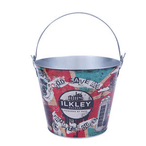 White Round Galvanized Iron Ice <b>Bucket</b> 5L <b>Beer</b> Barrel Model 012 Anhui Use with Logo Printing Customizable by Manufacturer - Product Image 6