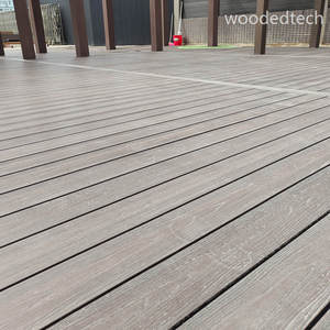 Chịu nhiệt hoàn toàn Mũ WPC Composite decking, -40 đến <span class=keywords><strong>80</strong></span> độ C, bề mặt chải, bảo hành 10 năm - Product Image 5