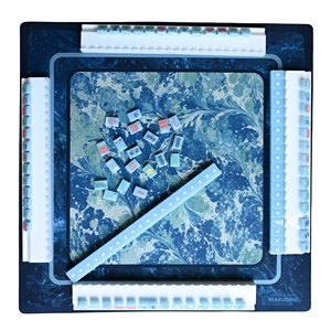 Tappetino da gioco Manjong dipinto con motivo floreale, Bellissimi Inizi: Tappetino per Mahjong Americano per Principianti e Avanzati - Product Image 2