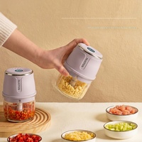 Mini elektrische voedselhakker USB oplaadbare groentehakker knoflookpers vleesmolen keukenmachine voor de keuken